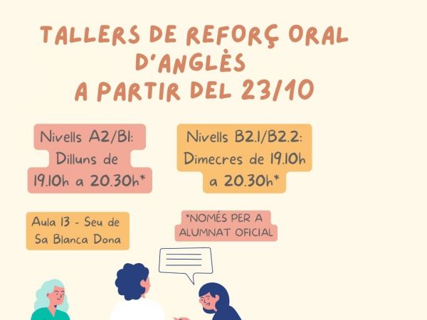 REFORÇ ORAL D'ANGLÈS