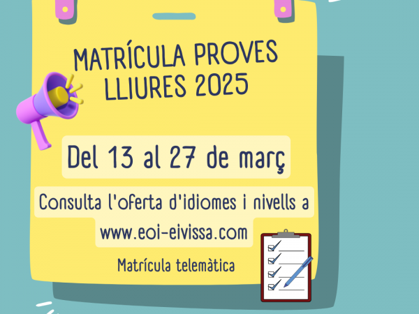 Matrícula Lliure 2025